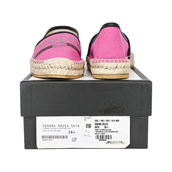 Women's Gucci Leather -Trimmed Vintage Logo Print - Picture 9 of 11